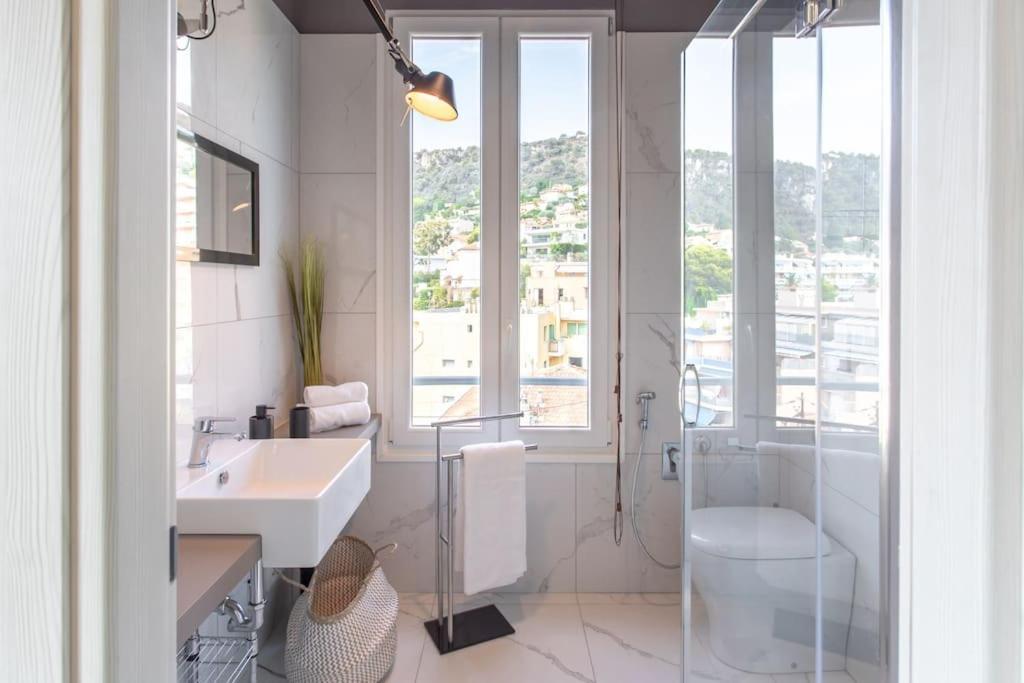 #24 Marie-Claire Suite Sea View/Balcony/Ac/5Min Port ヴィルフランシュ・シュル・メール エクステリア 写真